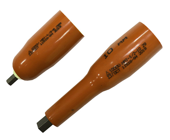 Насадка длинная изолированная с наружным шестигранником HMI-1/2-6