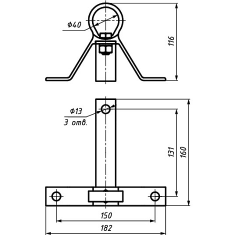 Кронштейн анкерный (CT 600)